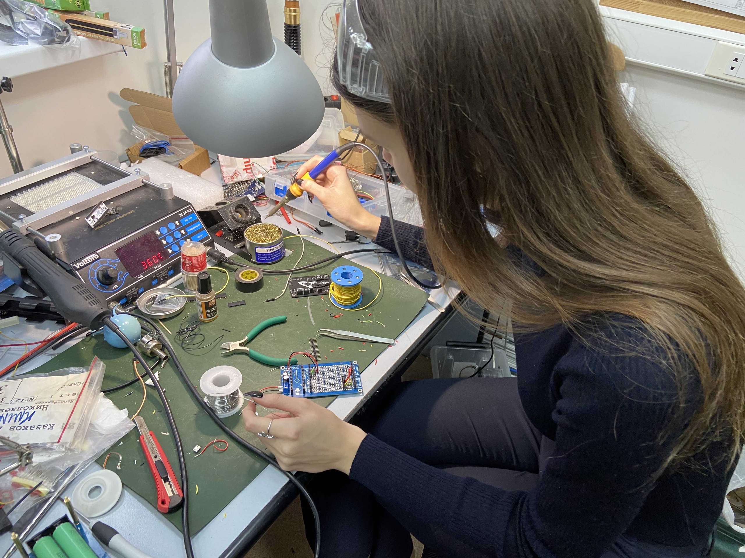 Soldering the circuit board